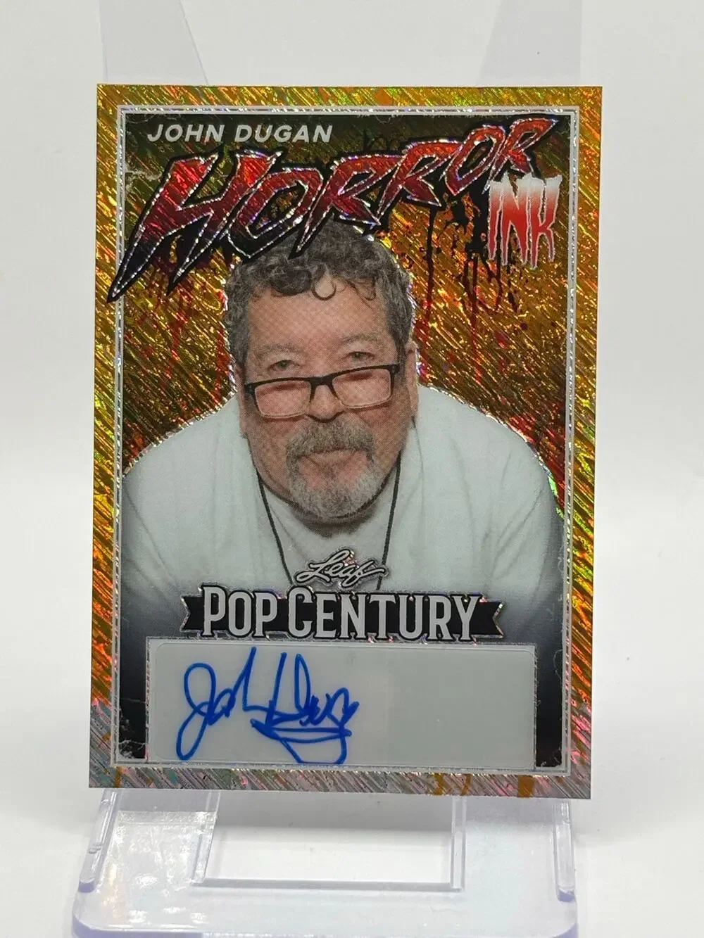 2024 Leaf Pop Century John Dugan Gold Auto 1/1 SSP Texas Chainsaw Massacre
